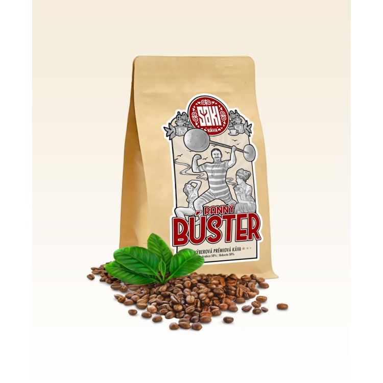 Ranný búster - zmes Arabika/Robusta: 50/50 - Prémiová, Fair-trade